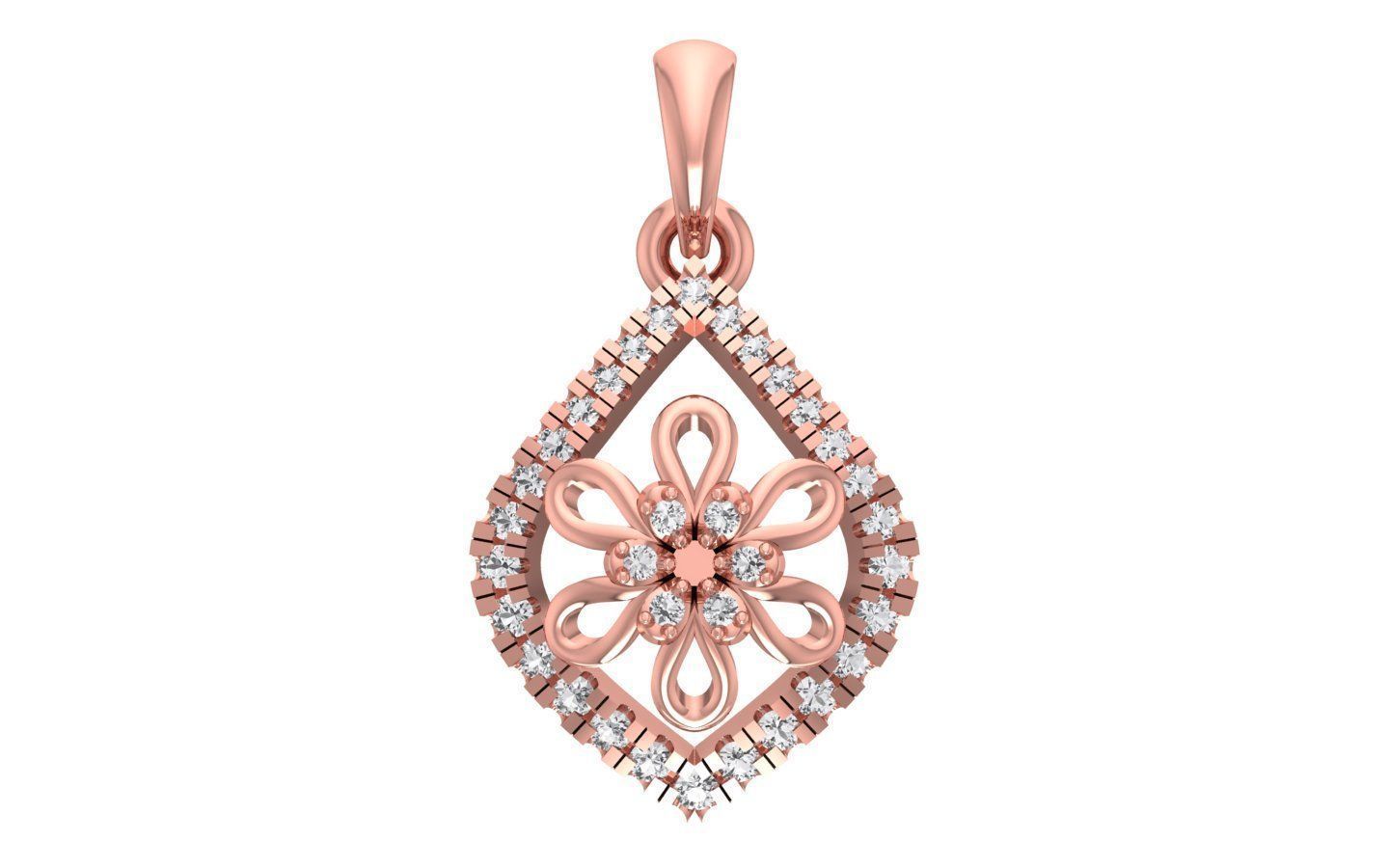 Earrings Pendant Set 3dm STL OBJ FBX Renders Details 3D print model_1