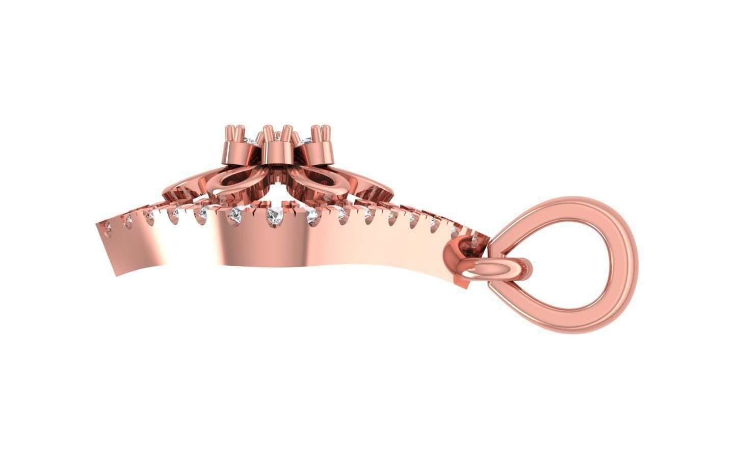 Earrings Pendant Set 3dm STL OBJ FBX Renders Details 3D print model_8