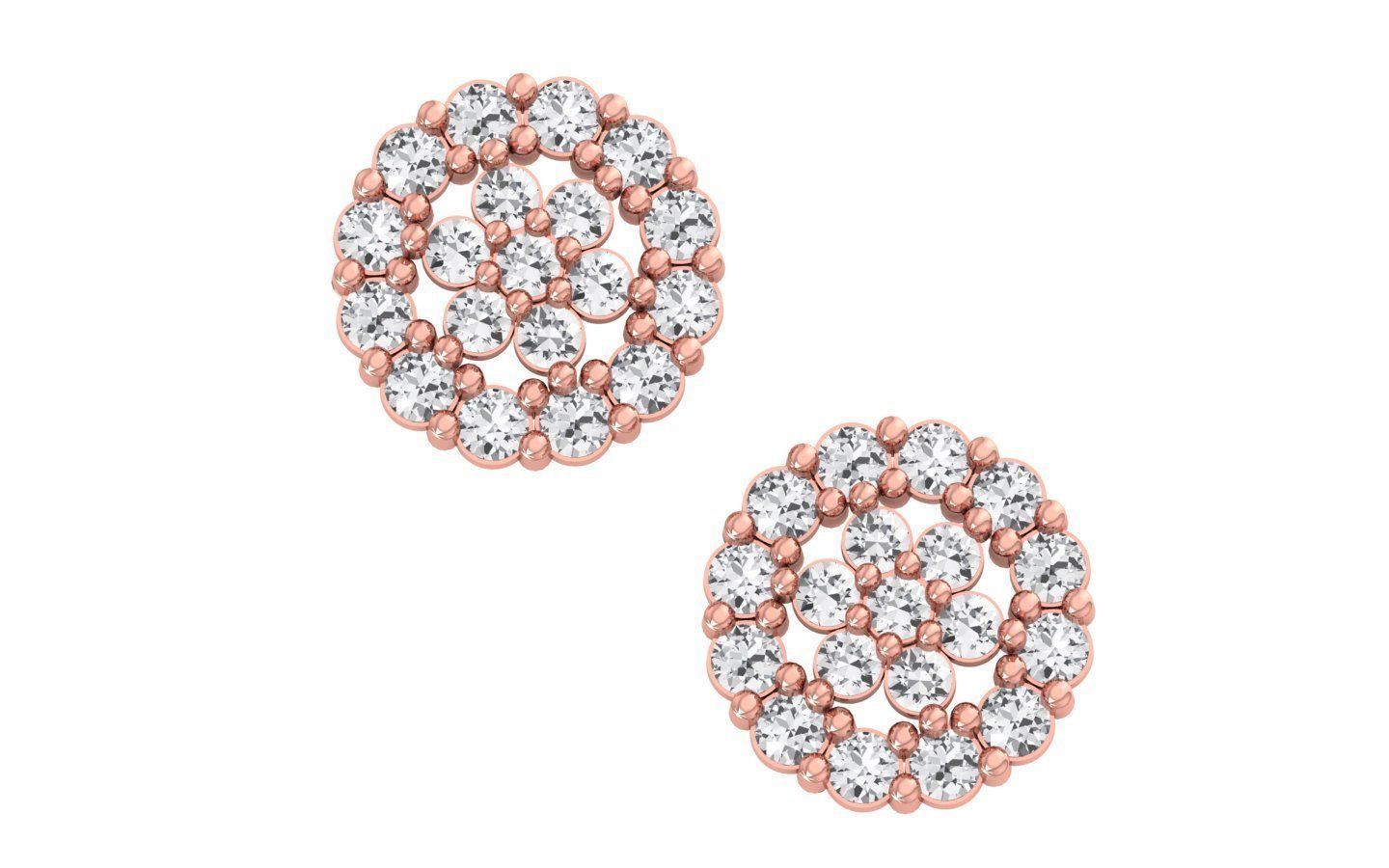 Earrings Pendant Set 3dm STL OBJ FBX Renders Details 3D print model_5