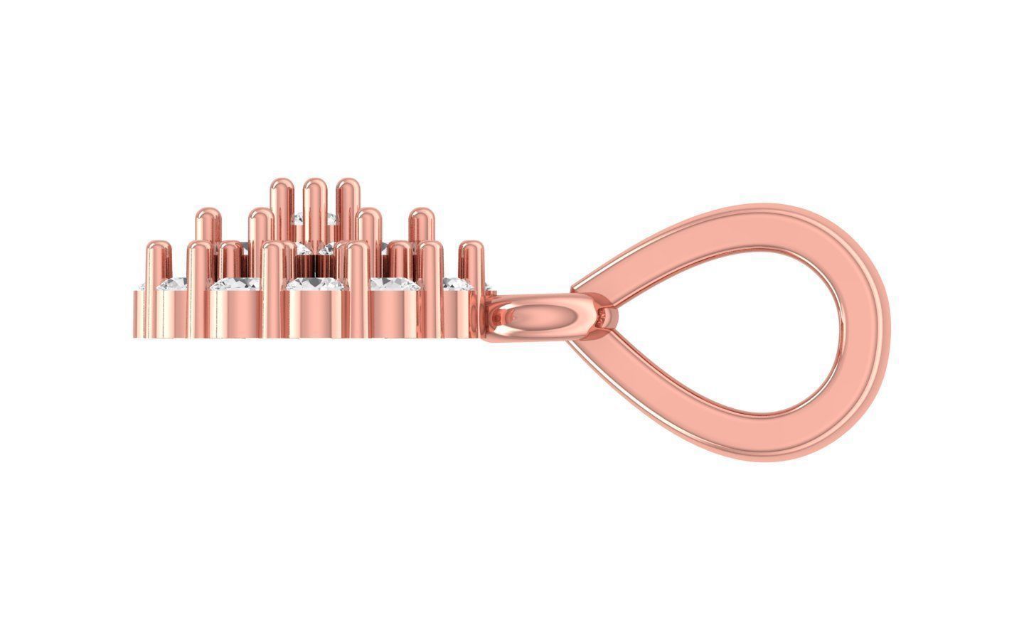 Earrings Pendant Set 3dm STL OBJ FBX Renders Details 3D print model_1