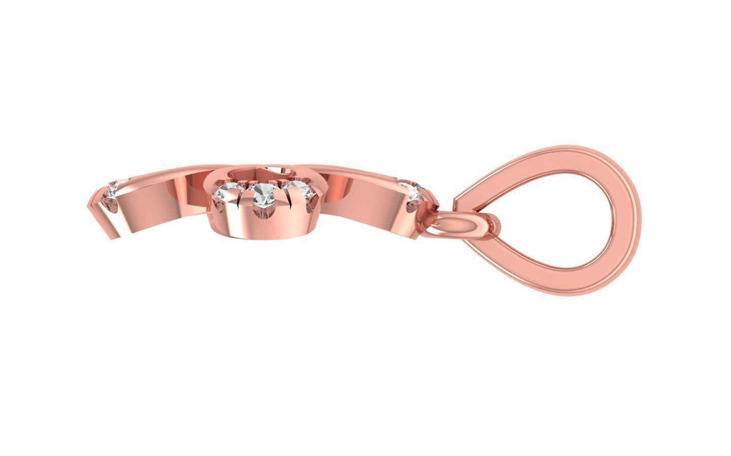 Earrings Pendant Set 3dm STL OBJ FBX Renders Details 3D print model_2