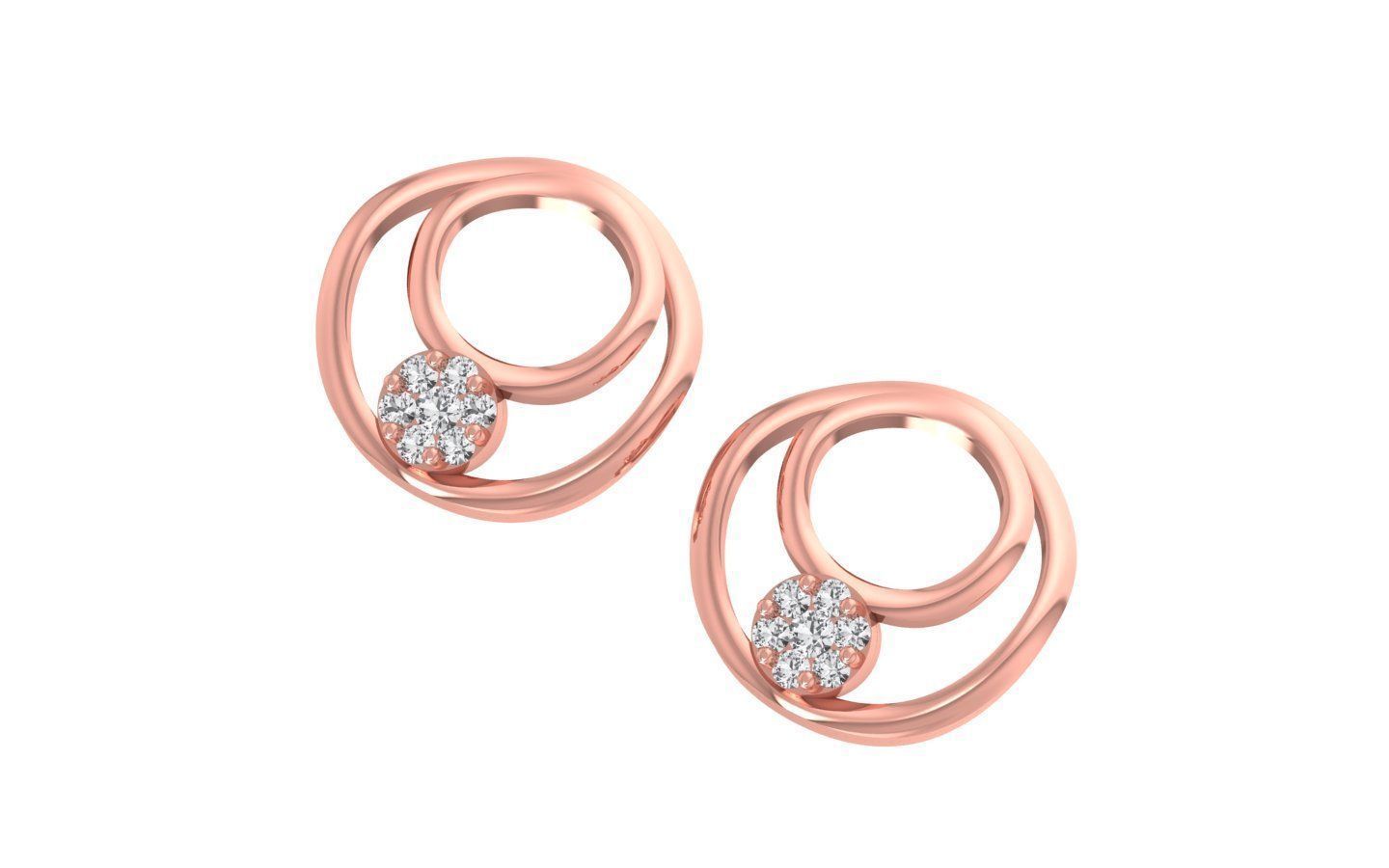 Earrings Pendant Set 3dm STL OBJ FBX Renders Details 3D print model_2