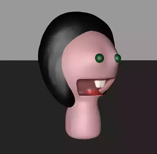 terrible girl statue 