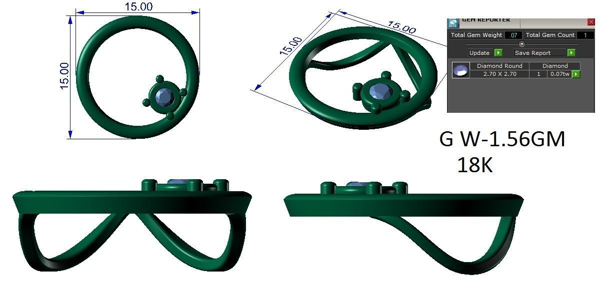 Earrings Pendant Set 3dm STL OBJ FBX Renders Details 3D print model_6