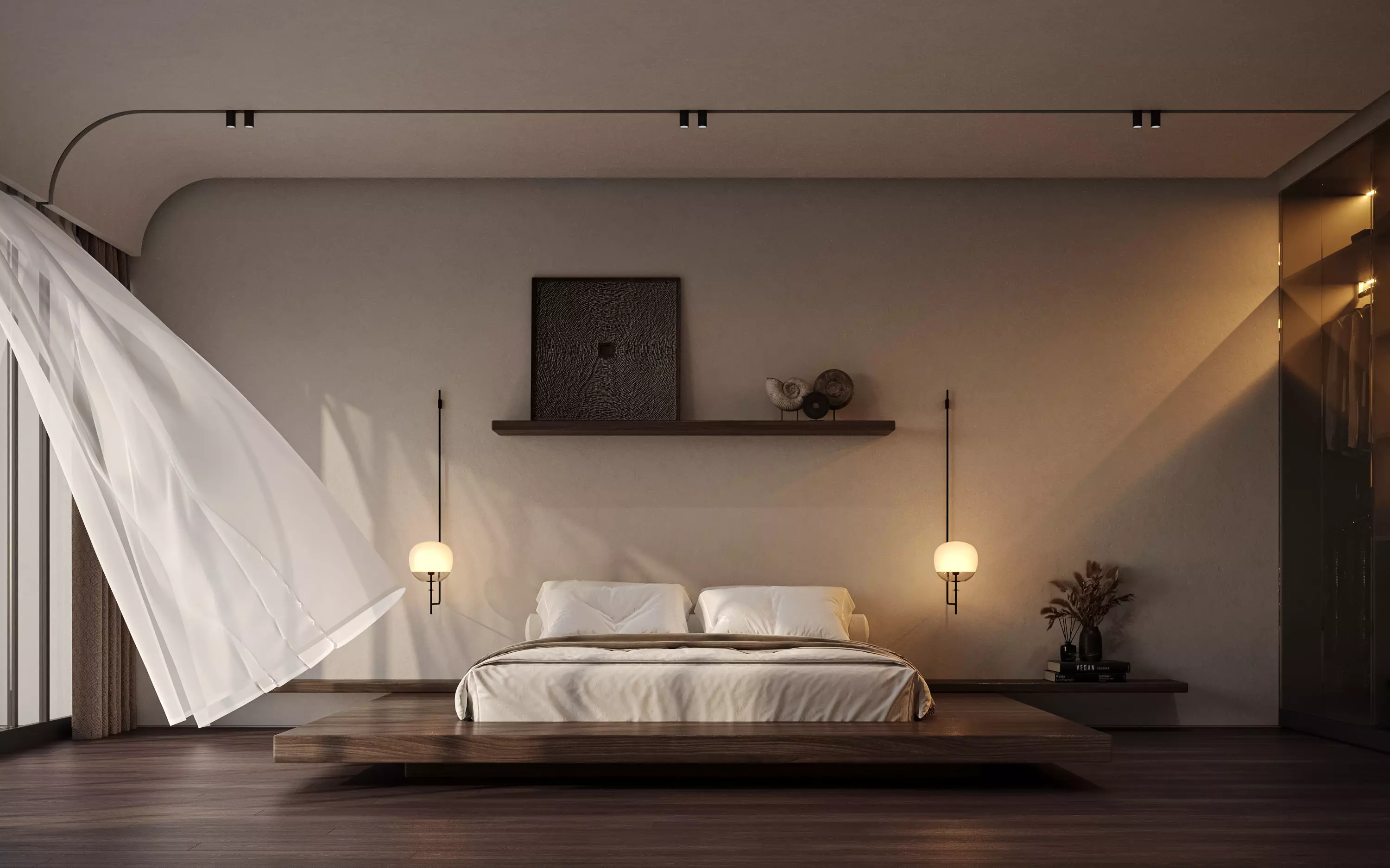 Bedroom Minimalism Style Interior 3D model