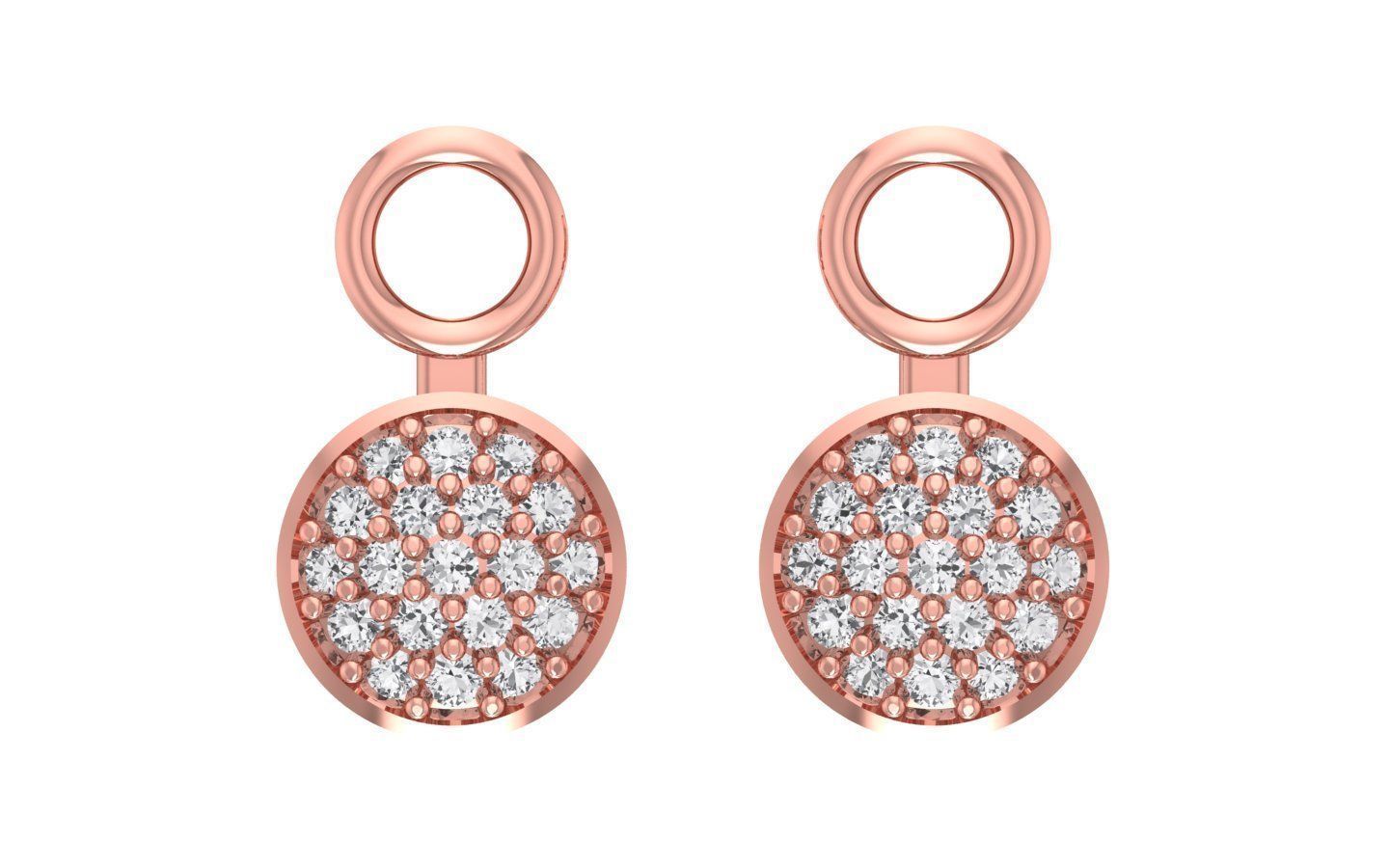 Earrings Pendant Set 3dm STL OBJ FBX Renders Details 3D print model_2