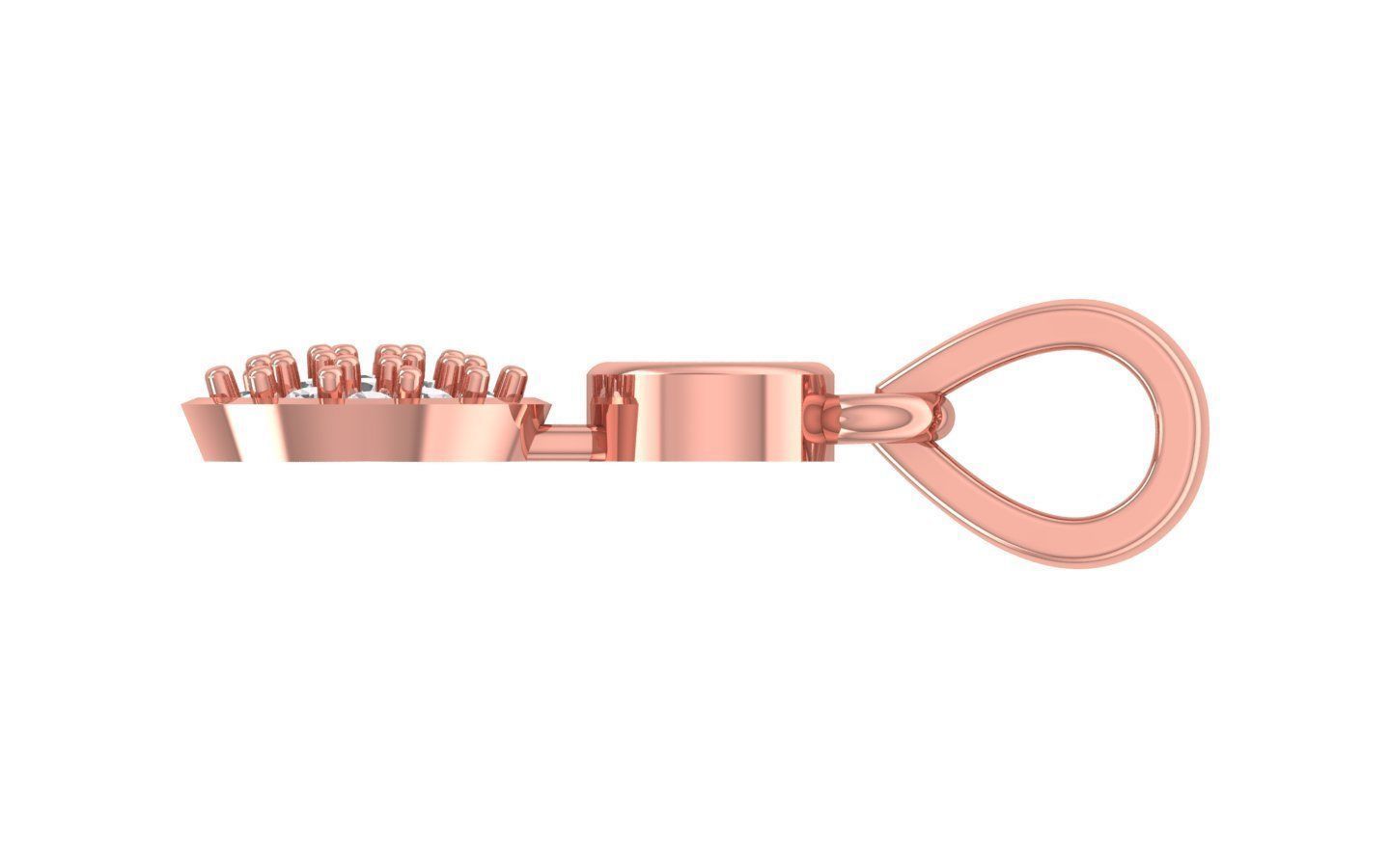 Earrings Pendant Set 3dm STL OBJ FBX Renders Details 3D print model_3