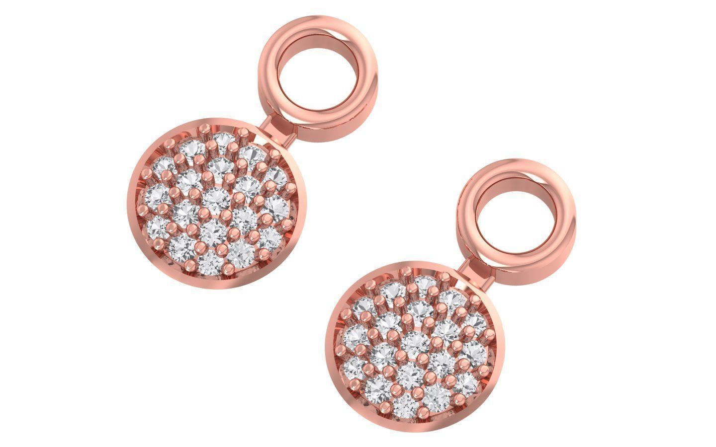 Earrings Pendant Set 3dm STL OBJ FBX Renders Details 3D print model_5