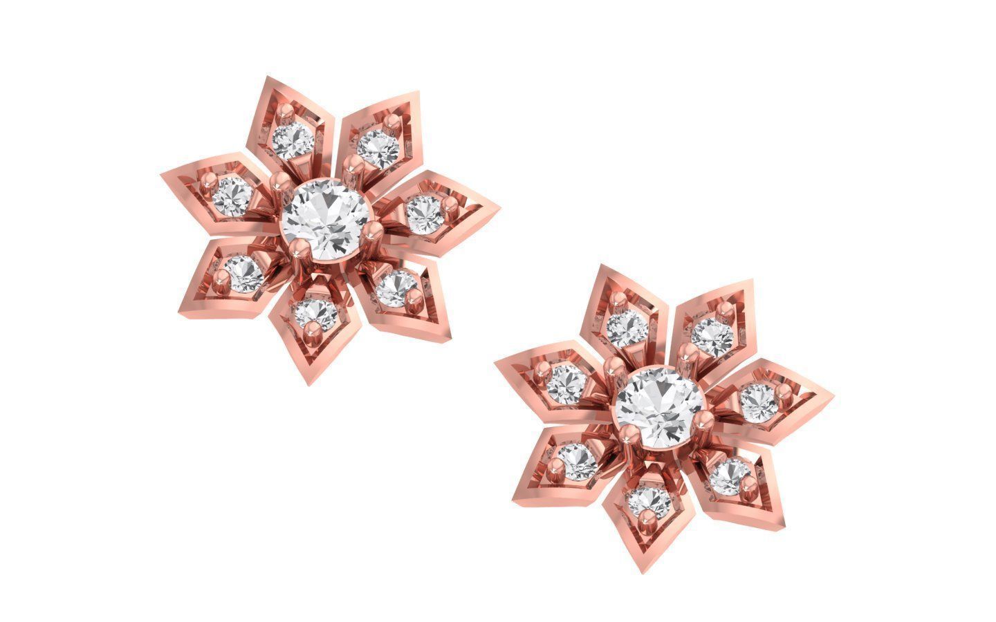 Earrings Pendant Set 3dm STL OBJ FBX Renders Details 3D print model_4