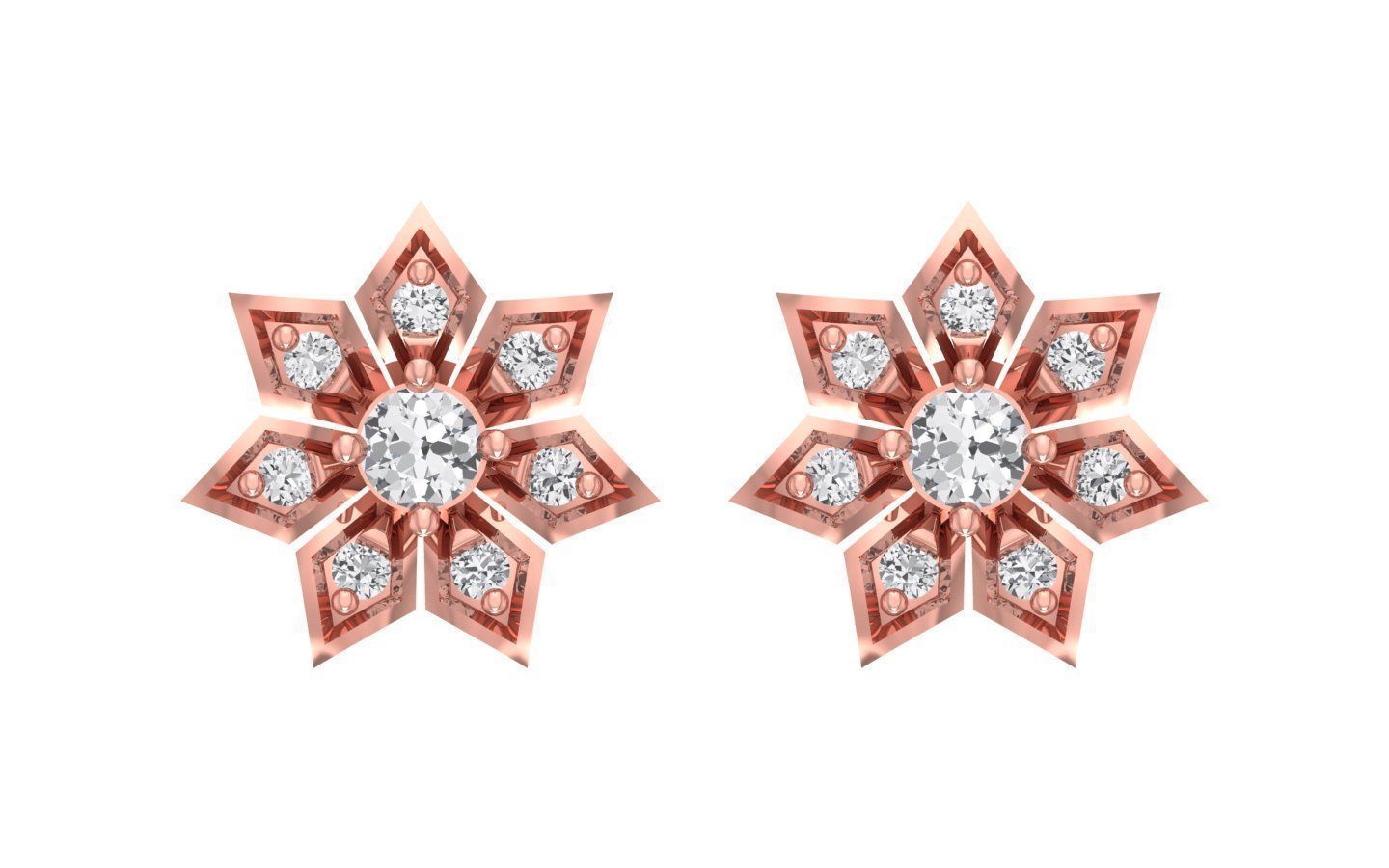 Earrings Pendant Set 3dm STL OBJ FBX Renders Details 3D print model_5