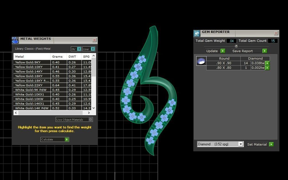 Earrings Pendant Set 3dm STL OBJ FBX Renders Details 3D print model_7