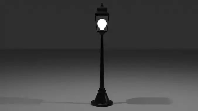 lamppost street lamp 3D model