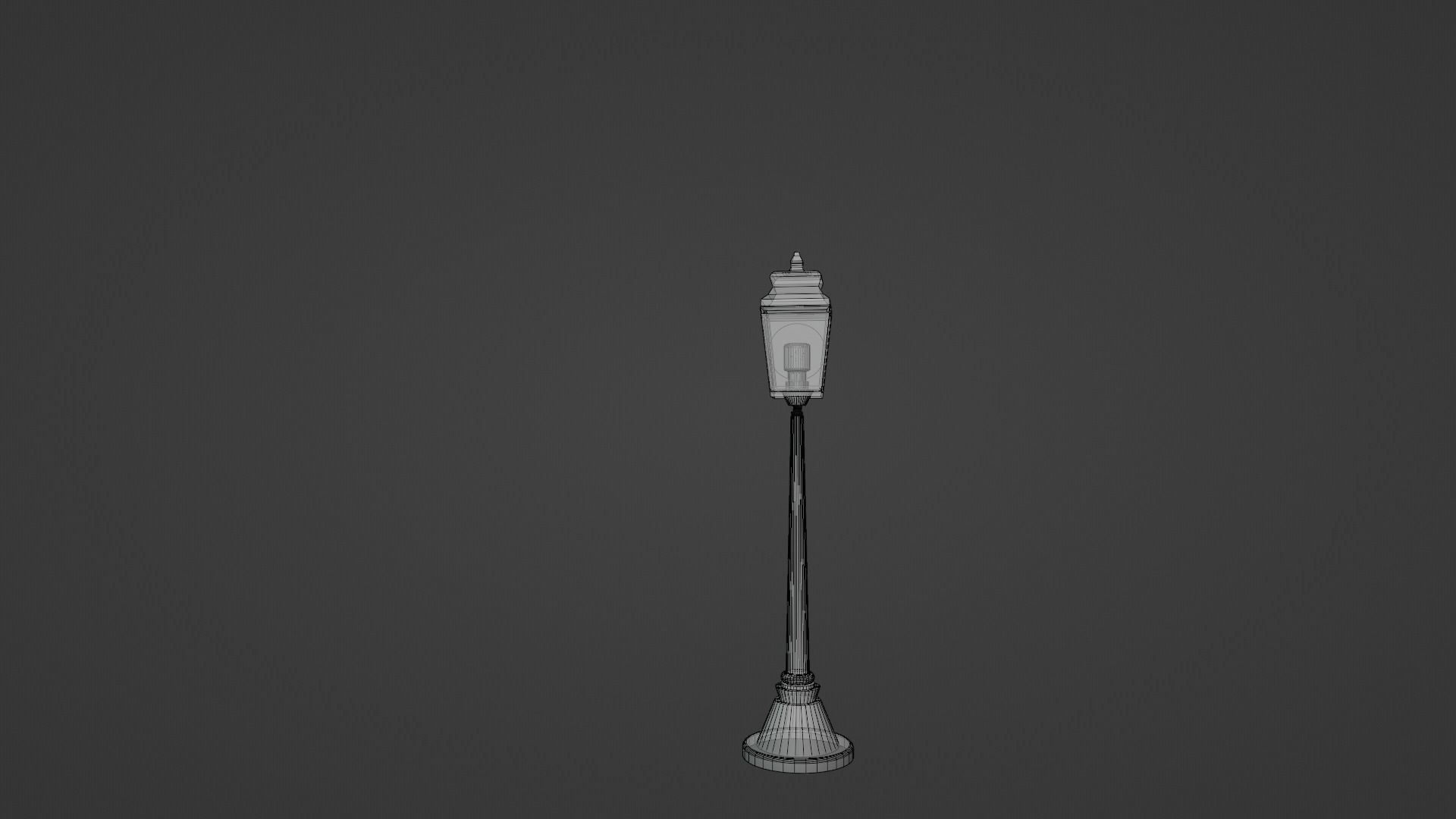lamppost street lamp 3D model_6