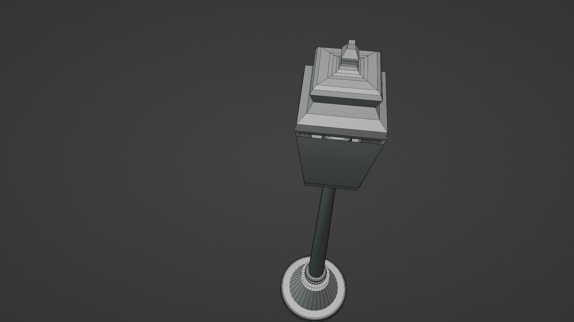lamppost street lamp 3D model_8