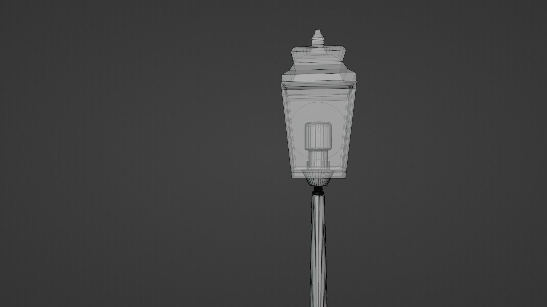 lamppost street lamp 3D model_7