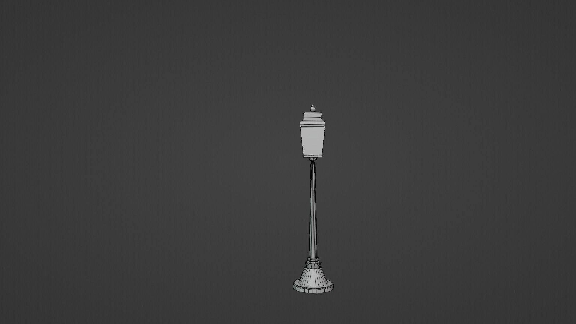 lamppost street lamp 3D model_5