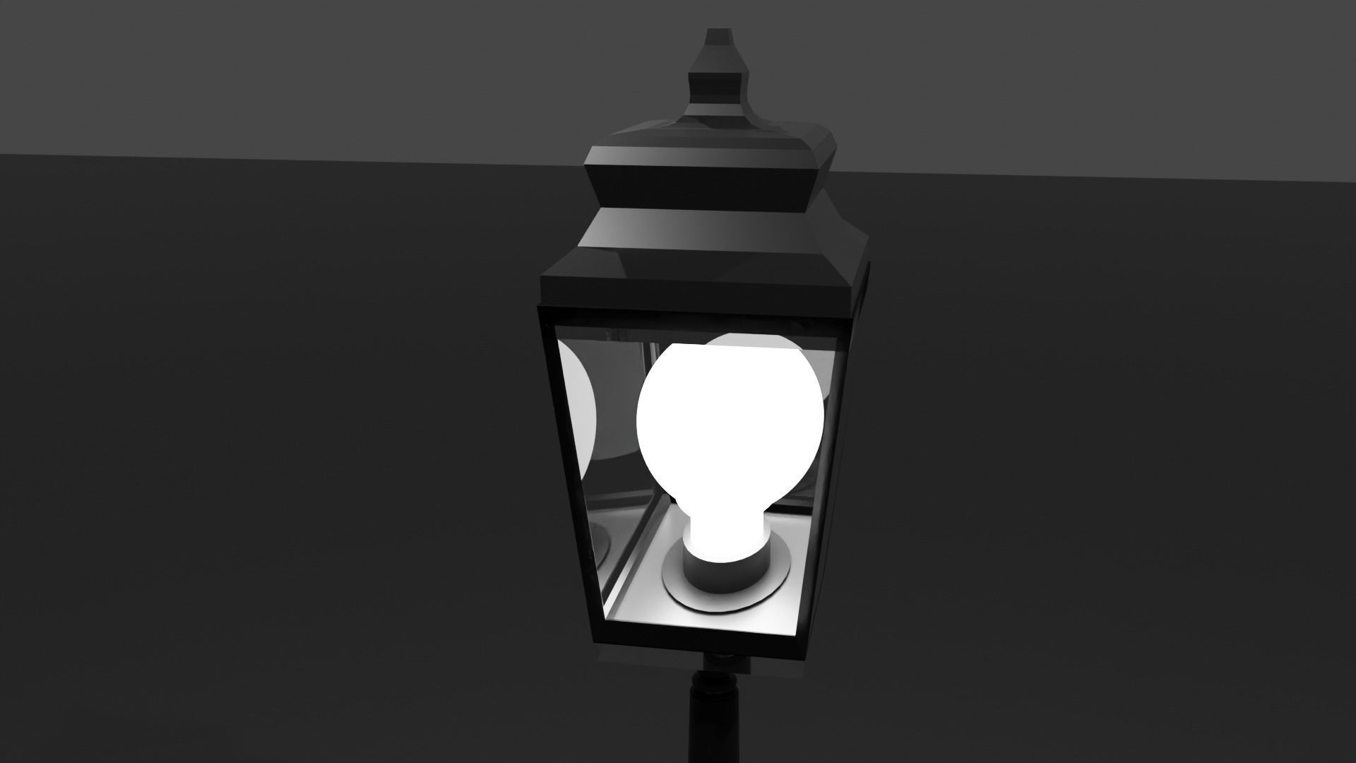 lamppost street lamp 3D model_3