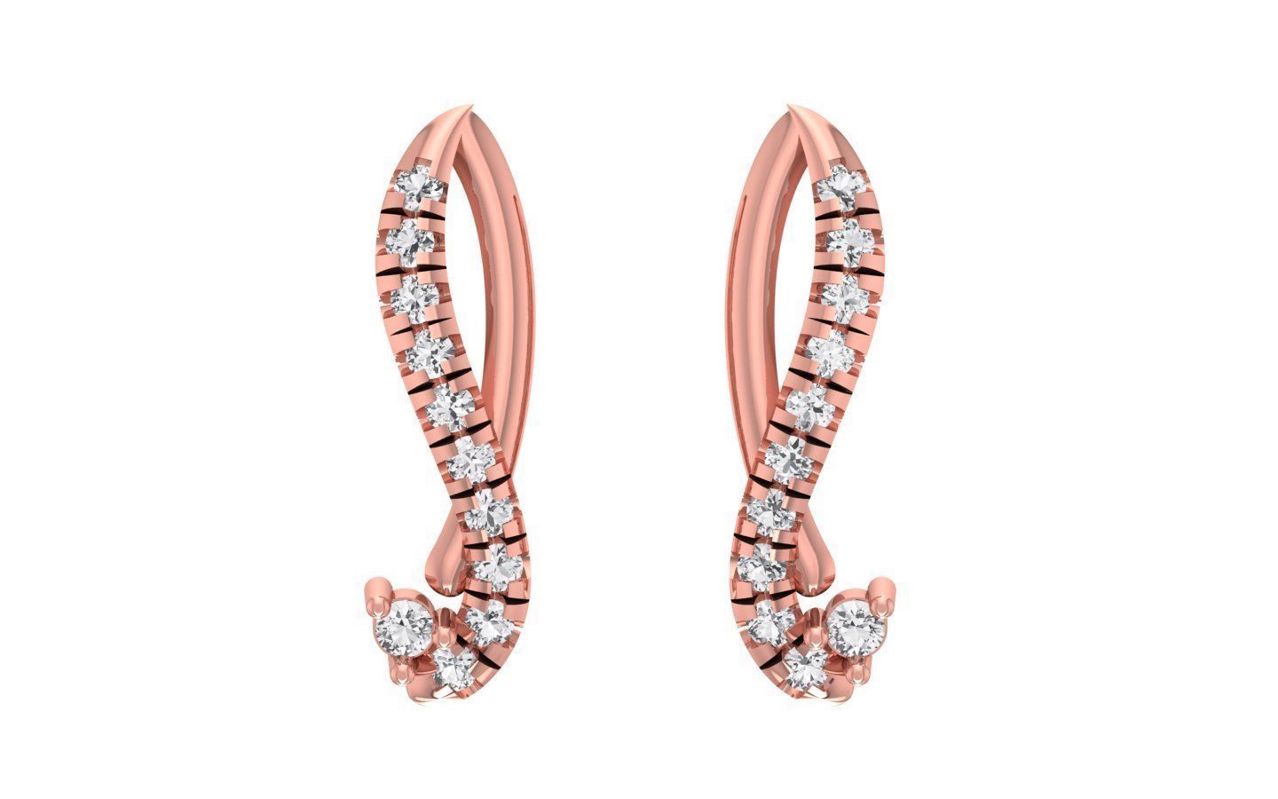 Earrings Pendant Set 3dm STL OBJ FBX Renders Details 3D print model_1