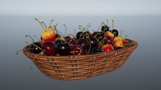 Berries and Cherries 3D model 3