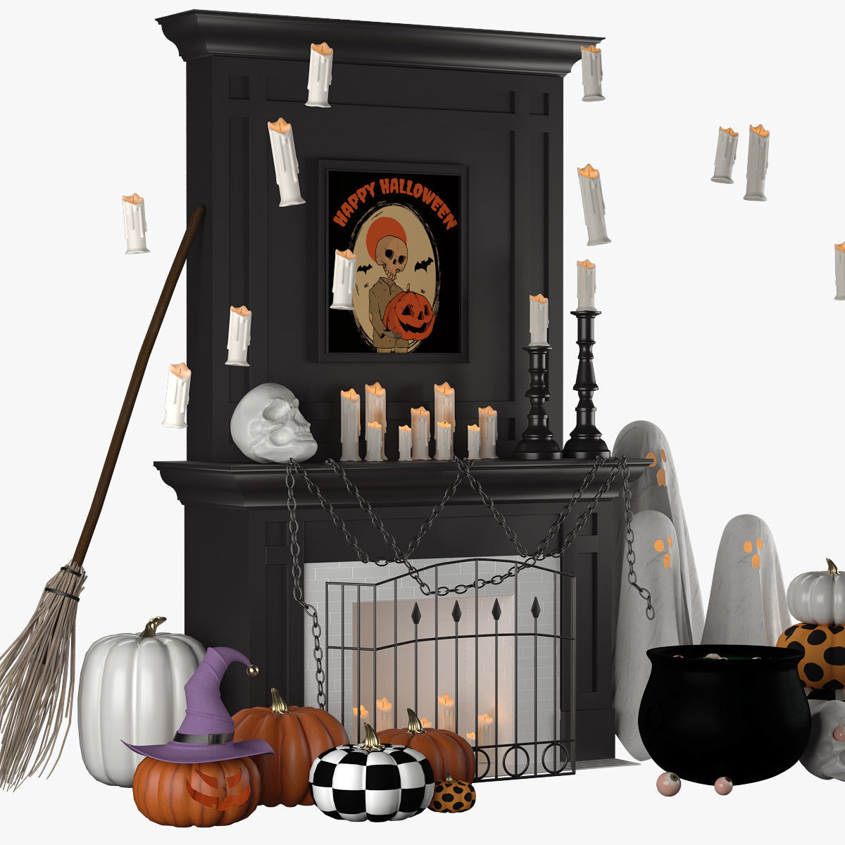 Halloween decor 3D model_3
