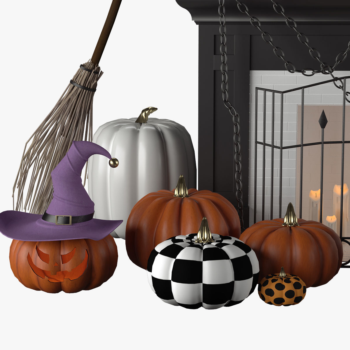 Halloween decor 3D model_5