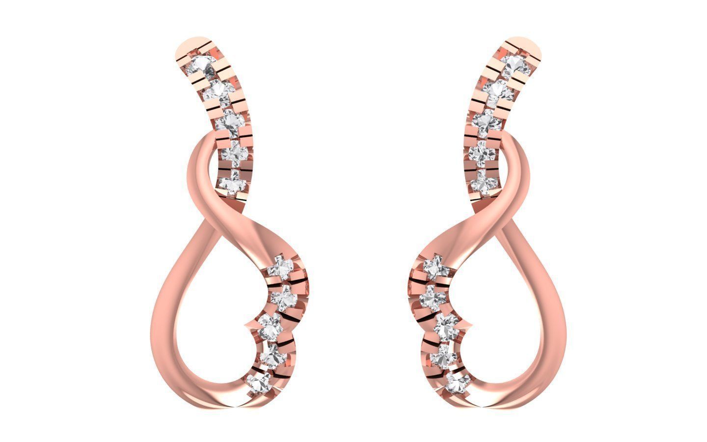 Earrings Pendant Set 3dm STL OBJ FBX Renders Details 3D print model_4