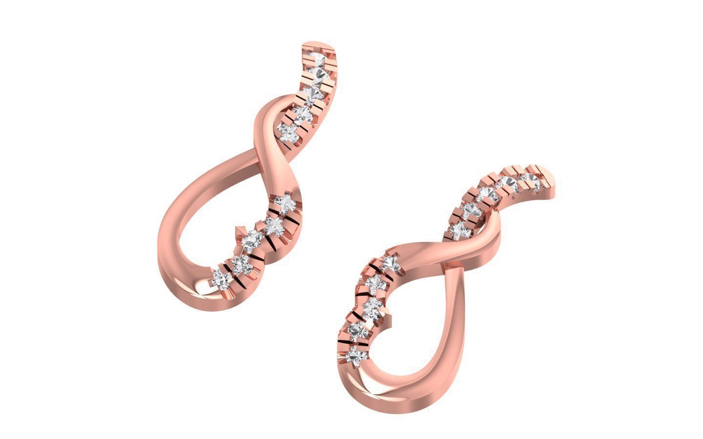 Earrings Pendant Set 3dm STL OBJ FBX Renders Details 3D print model_2