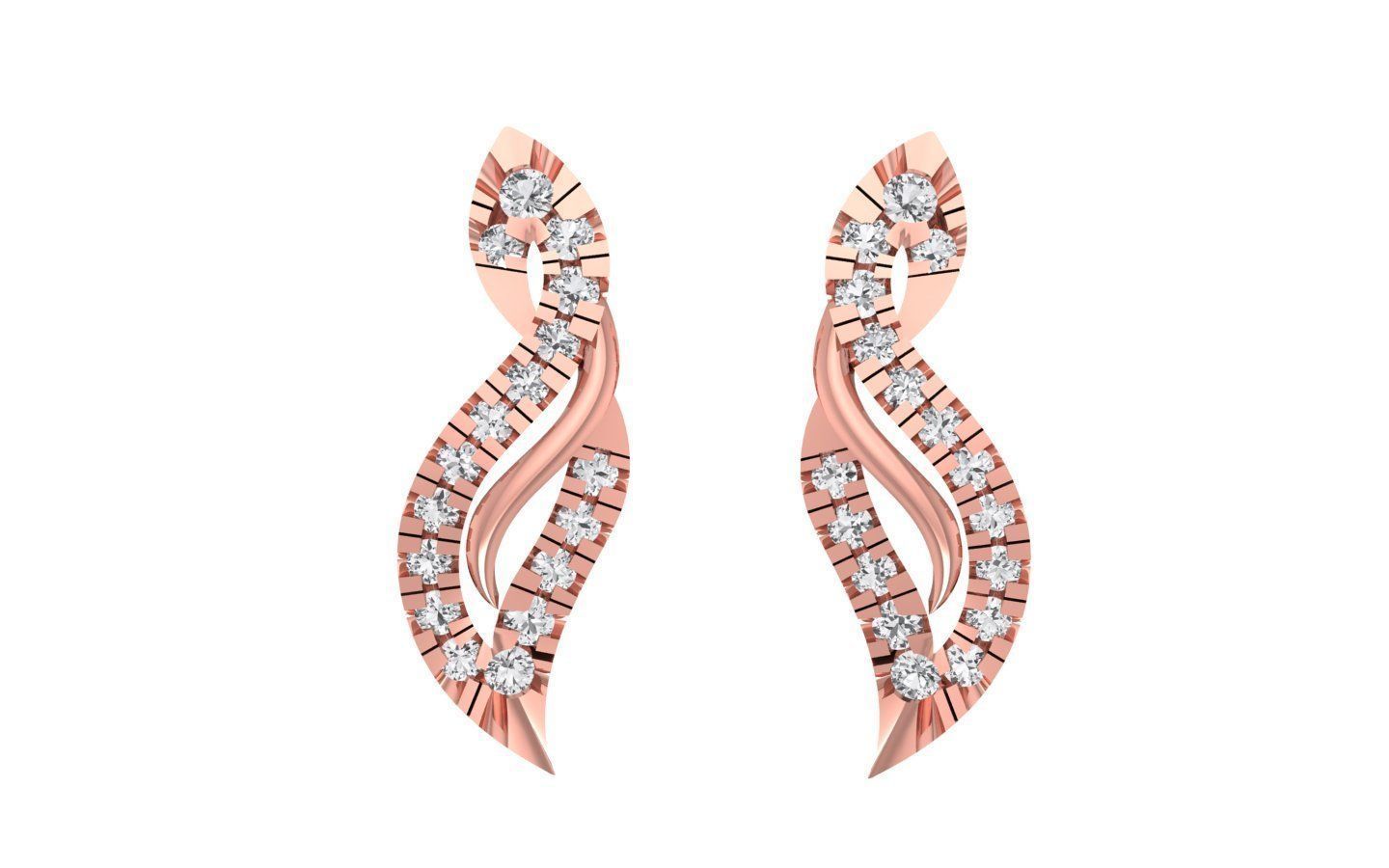 Earrings Pendant Set 3dm STL OBJ FBX Renders Details 3D print model_2