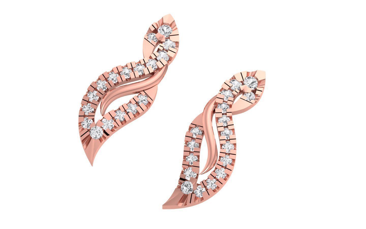 Earrings Pendant Set 3dm STL OBJ FBX Renders Details 3D print model_5