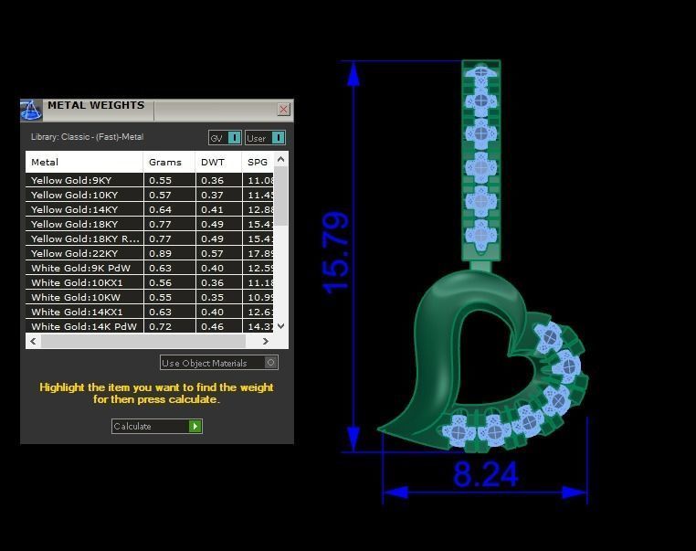 Heart Earrings Pendant Set 3dm STL OBJ FBX Renders Details 3D print model_7