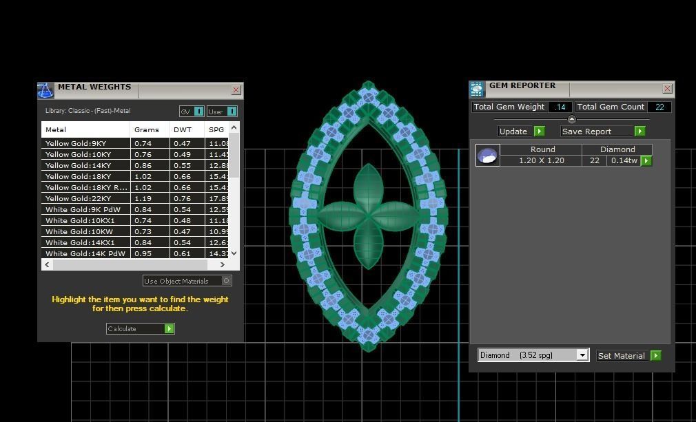 Earrings Pendant Set 3dm STL OBJ FBX Renders Details 3D print model_9