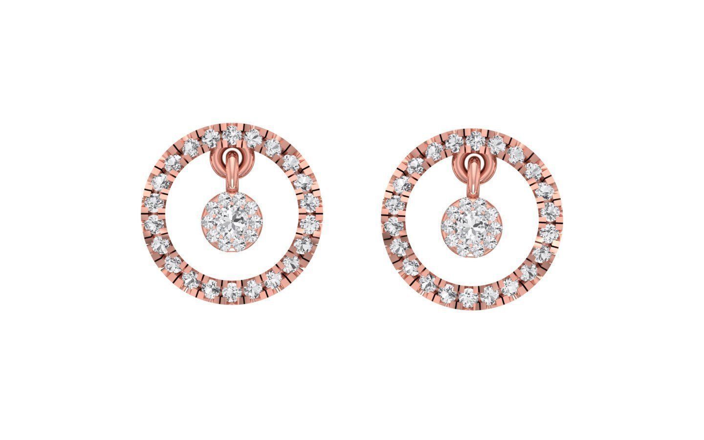 Earrings Pendant Set 3dm STL OBJ FBX Renders Details 3D print model_1