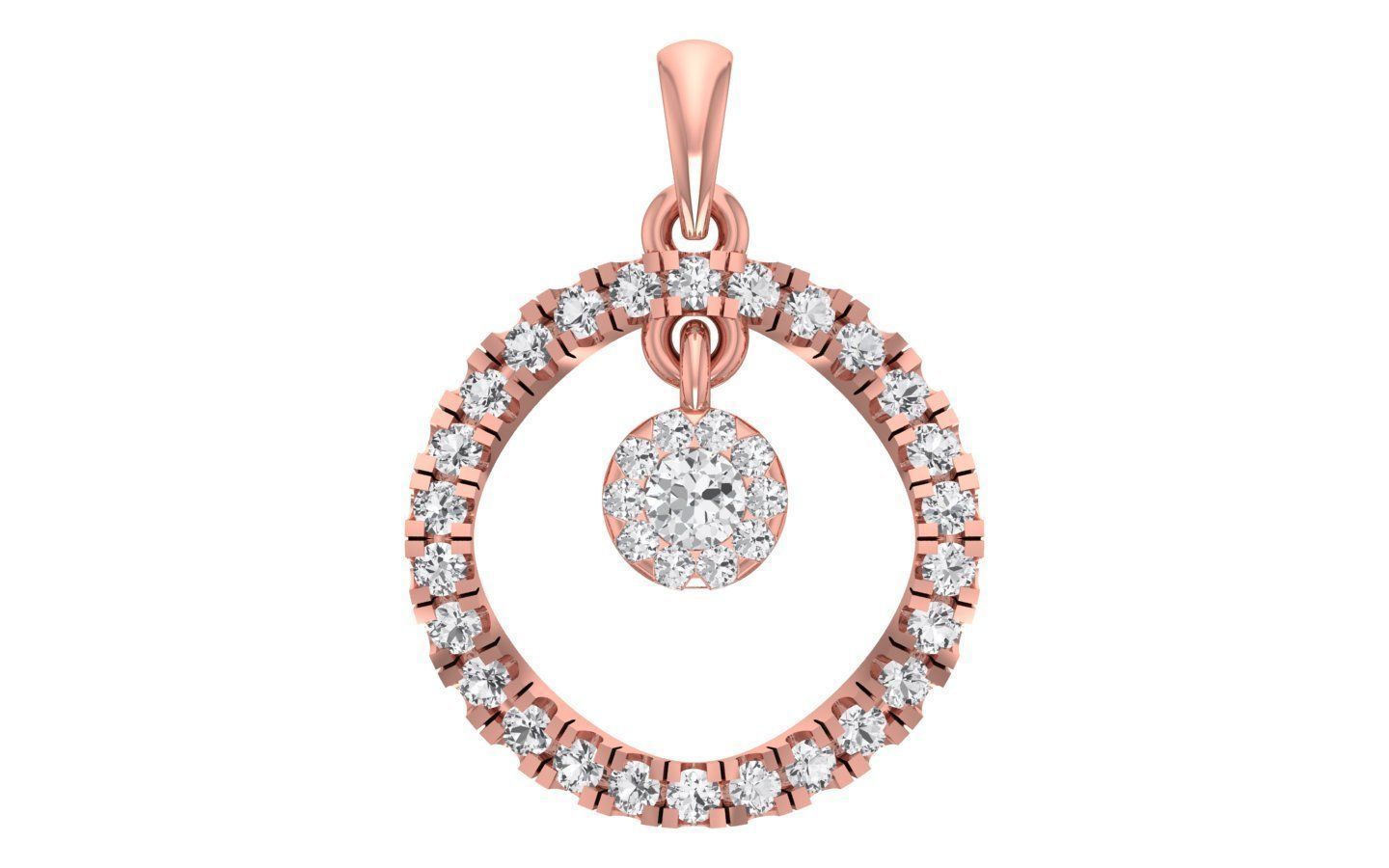 Earrings Pendant Set 3dm STL OBJ FBX Renders Details 3D print model_6