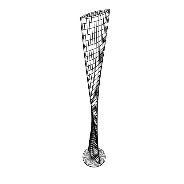 Modern Floor Lamp 06 Encaixe 3D model_8