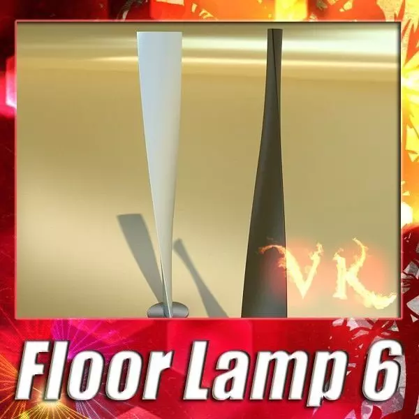 Modern Floor Lamp 06 Encaixe 3D model_0