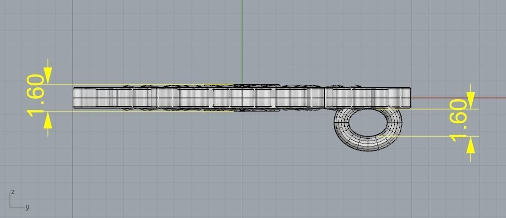 Pendant Snowflake Model 2084 3D print model_7