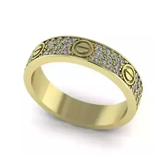 Ring Wedding Band 19mm Model 2083 3D print model