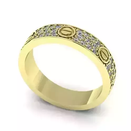 Ring Wedding Band 18mm Model 2081 3D print model