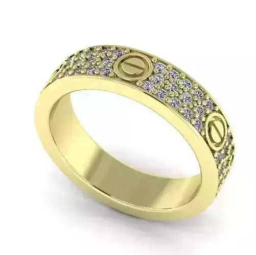 Ring Wedding Band 16mm Model 2079 3D print model