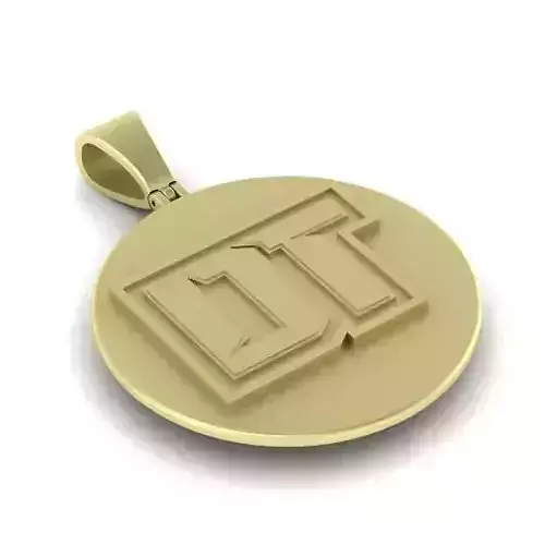 Pendant with letters D T Model 2078