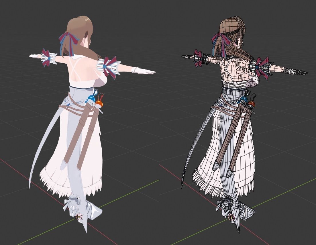 Oosuki MAMAKO VRChat Oculus Quest Low-poly 3D model Low-poly 3D model_5