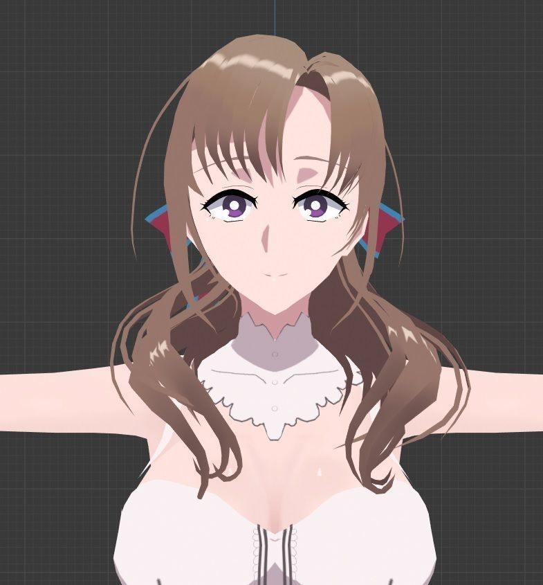 Oosuki MAMAKO VRChat Oculus Quest Low-poly 3D model Low-poly 3D model_6