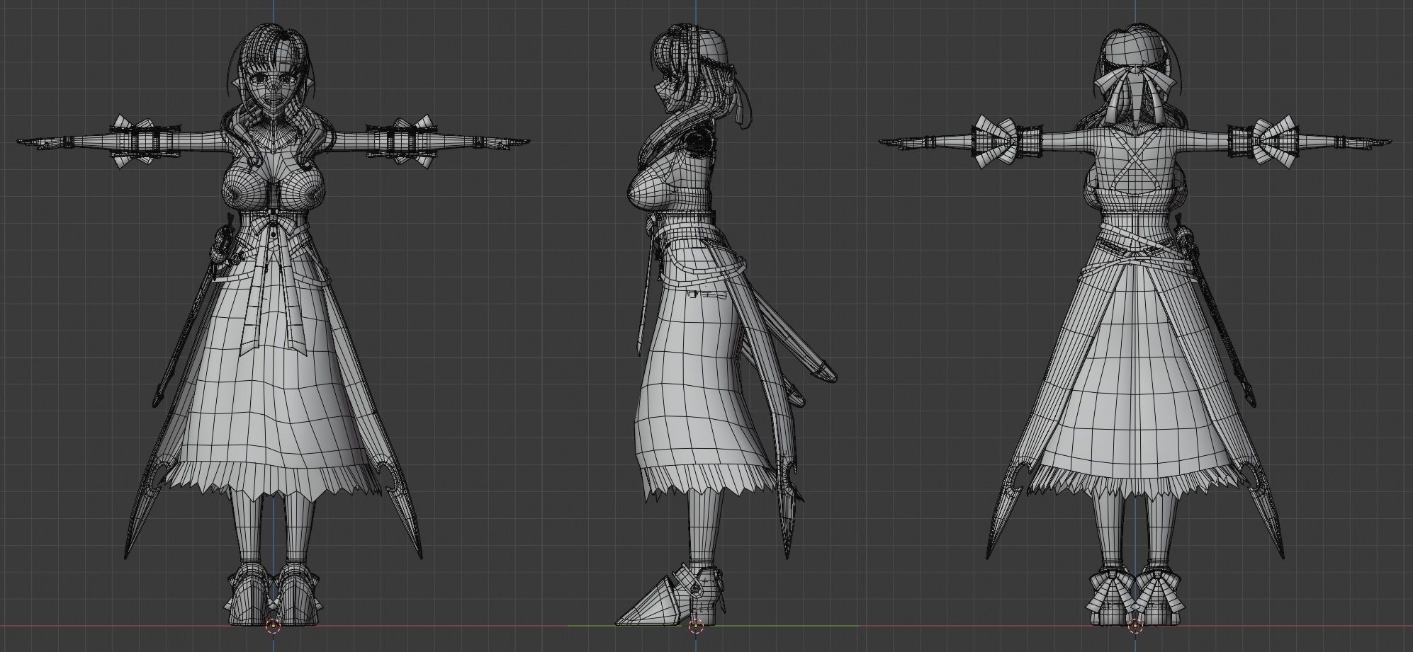 Oosuki MAMAKO VRChat Oculus Quest Low-poly 3D model Low-poly 3D model_9