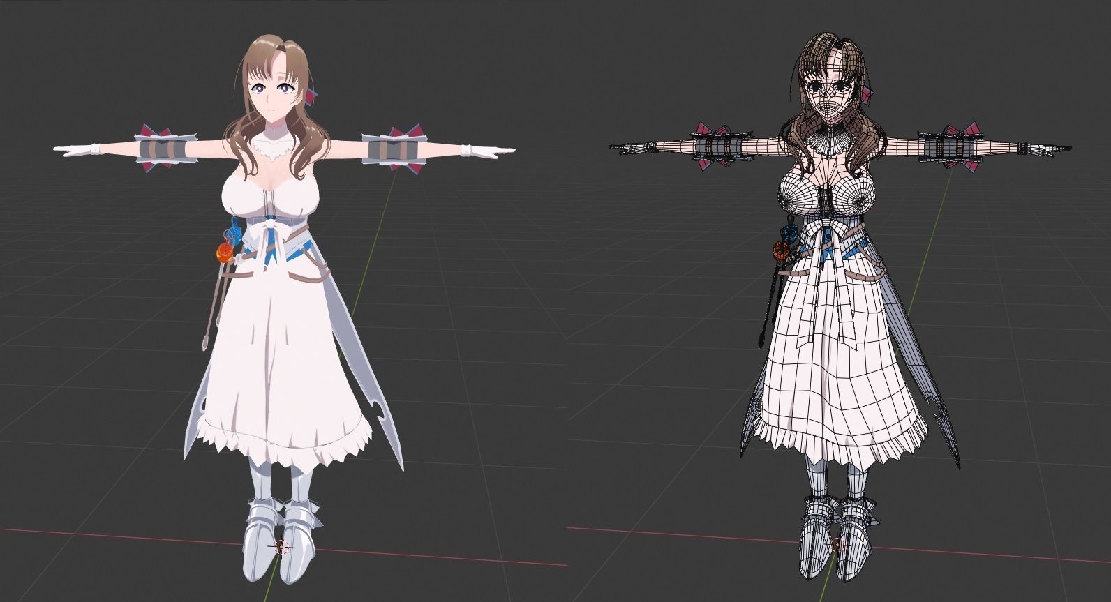 Oosuki MAMAKO VRChat Oculus Quest Low-poly 3D model Low-poly 3D model_3