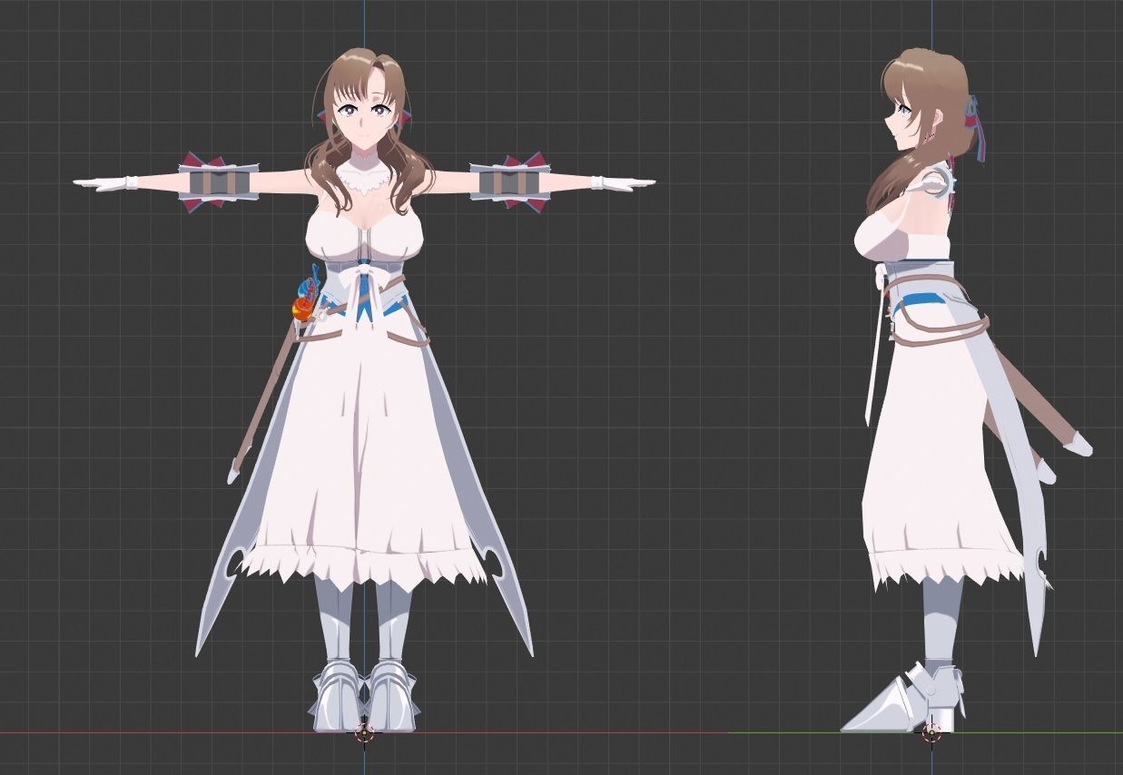 Oosuki MAMAKO VRChat Oculus Quest Low-poly 3D model Low-poly 3D model_2