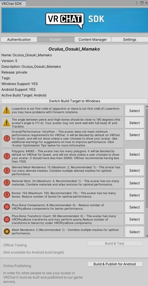 Oosuki MAMAKO VRChat Oculus Quest Low-poly 3D model Low-poly 3D model_11