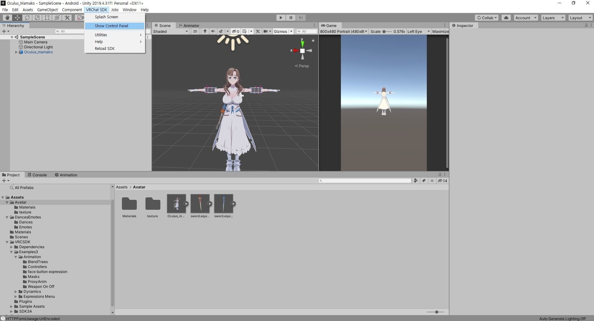 Oosuki MAMAKO VRChat Oculus Quest Low-poly 3D model Low-poly 3D model_10