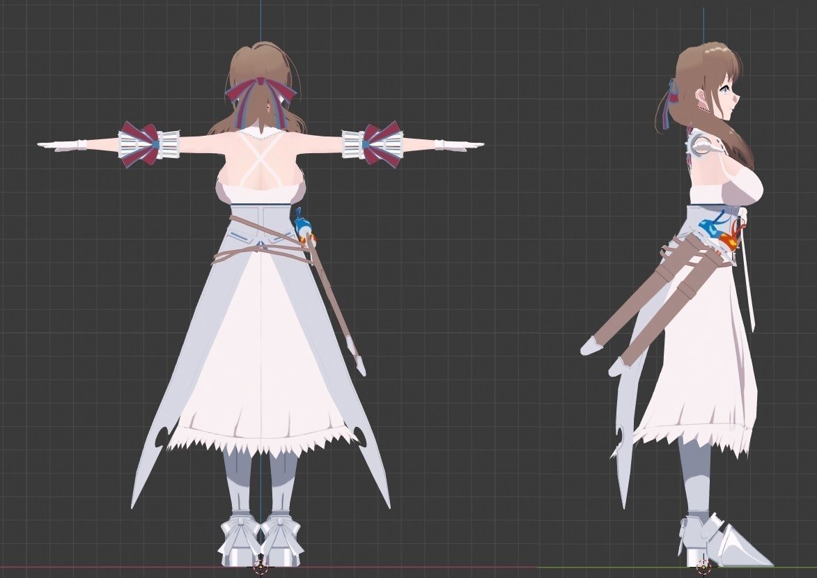 Oosuki MAMAKO VRChat Oculus Quest Low-poly 3D model Low-poly 3D model_4