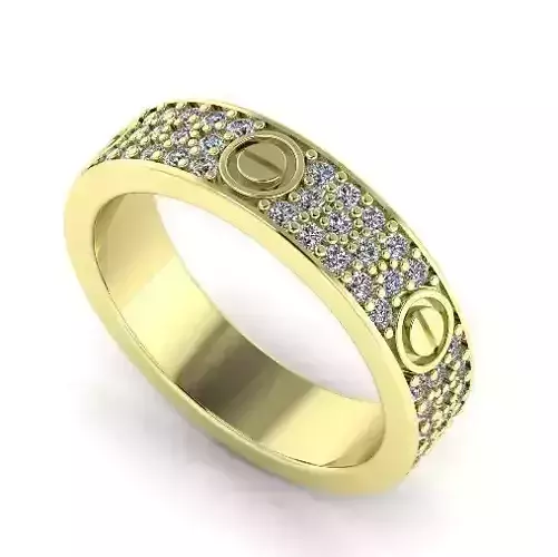 Ring Wedding Band Model 2075 3D print model