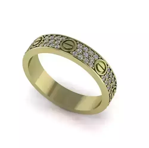 Ring Wedding Band Model 2089 3D print model